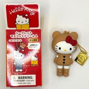 New Beige Bear Hello Kitty 50th Anniversary Exhibit Ltd. Ed. Charm 2025, Sanrio